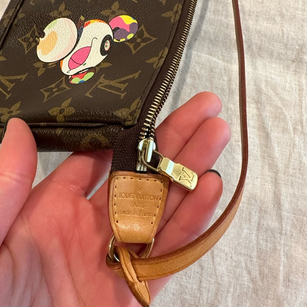 Louis Vuitton x Takashi Murakami Panda Pochette bag 2004 limited edition - Picture 4 of 6